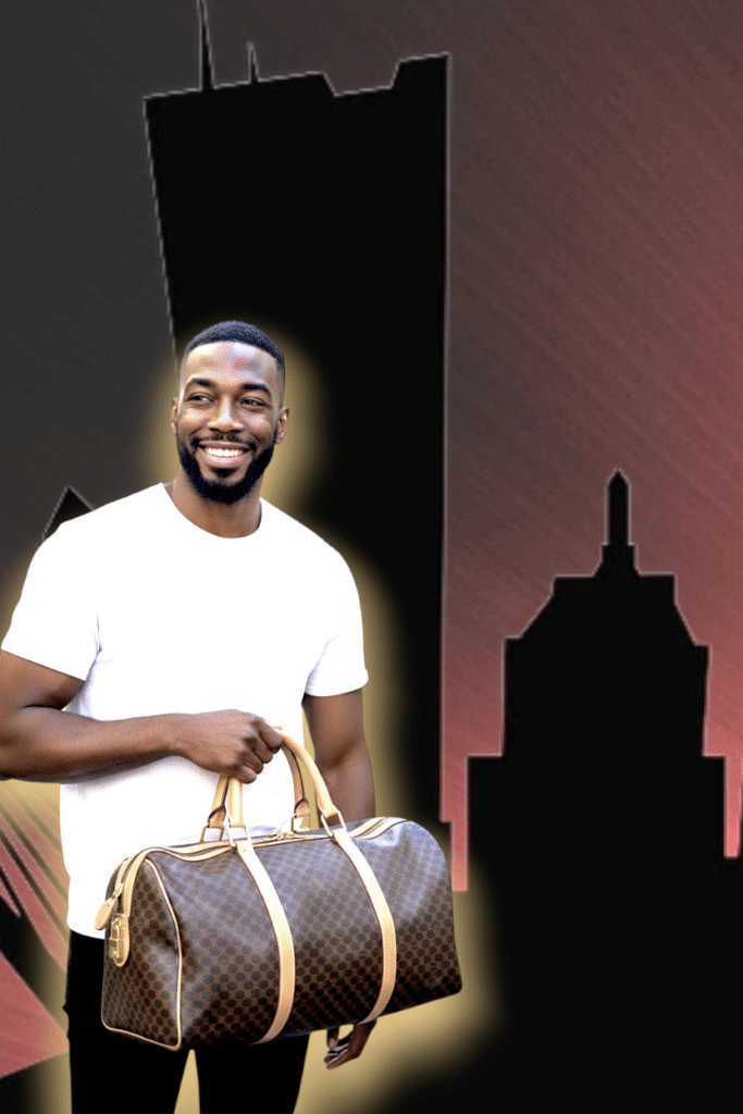 VINTAGE CELINE "MACADAM" BOSTON BAG