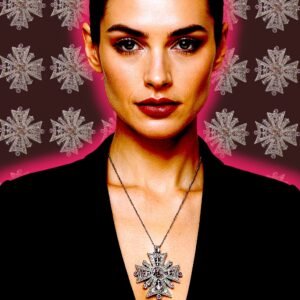 DALLAS PRINCE MALTESE CROSS BROOCH/PENDANT