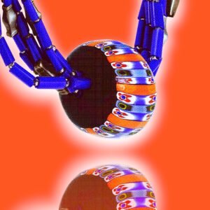 VINTAGE ARTISAN MILLEFIORI GLASS NECKLACE