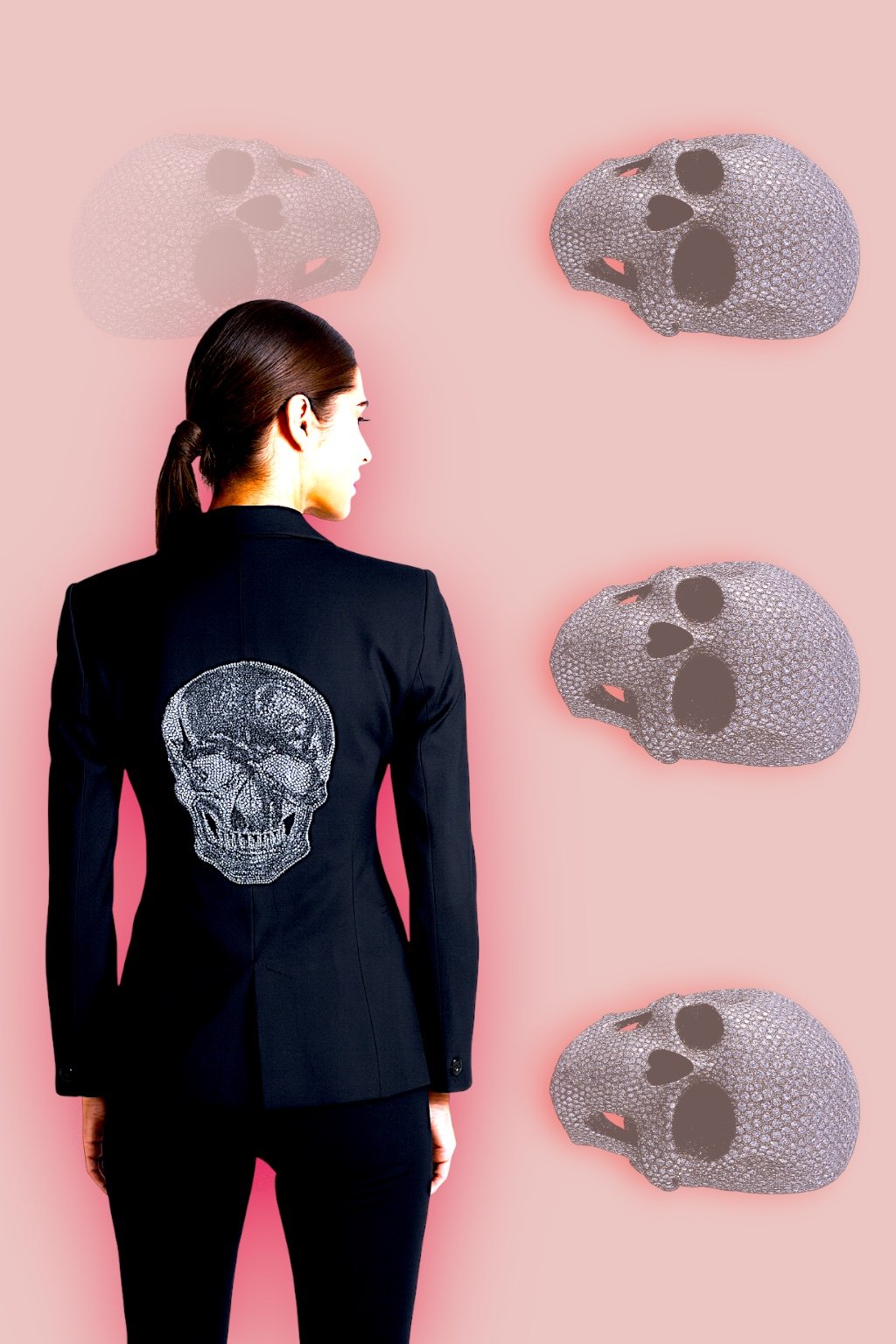 HIPCHICK COUTURE SKULL BLAZER