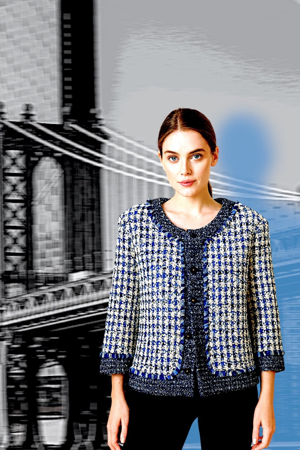 VINTAGE ST. JOHN KNIT TWEED JACKET